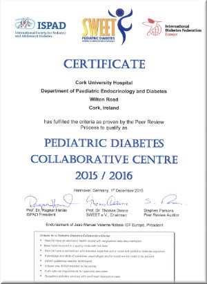 CUH Paediatric Diabetes Certificate - Collaborative Centre 2015_2016